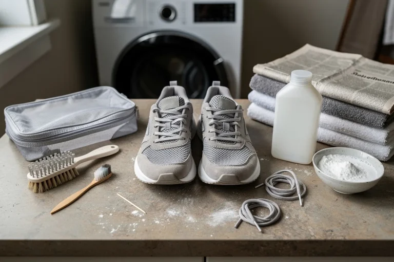 Lavare le scarpe da ginnastica senza rovinarle: il metodo in lavatrice che salva la suola
