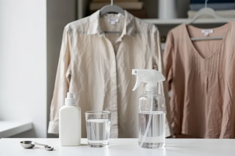 Pieghe sui vestiti: il metodo con 3 ingredienti che le distende in 2 minuti