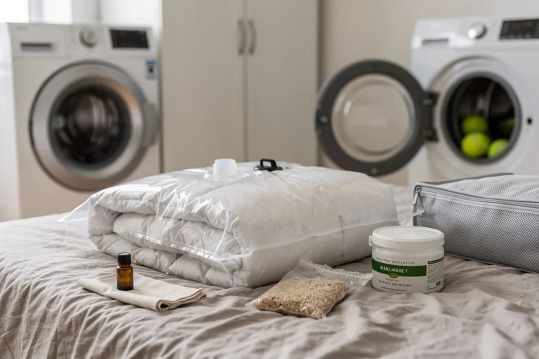 Piumoni perfetti tutto l’anno: il metodo sottovuoto che non rovina le piume (e tiene lontana la muffa)